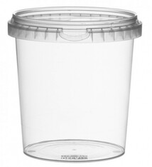 Verzegelb.cup met deksel P.P. 520ml. Ø95mm 380 stuks per doos