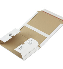 Boekverpakking 302 x 215 x 20 - 75 mm Wit, 25 st/pak