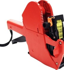 Prijstang SATO SAMARK 26-6 met een afdruk: €999.99 op golfrand etiketten afm 26x12 mm