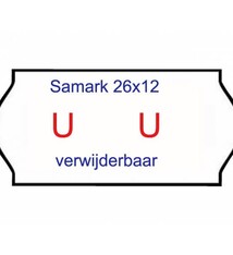 Sato Samark 2612 wit afneembaar 1500/rol 36 rol per doos