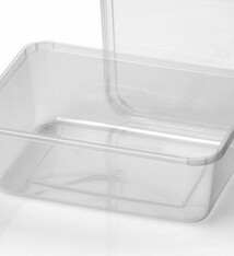 PP kilobakken 1000 ml transparant Re-Usable spuitgiet (182 serie) 500 stuk per doos