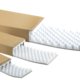 Schuif Schuimdoos bruin / wit 215x150x120mm Beplakt met profielschuim 30 mm wit met kartonnen huls 84 stuk per doos