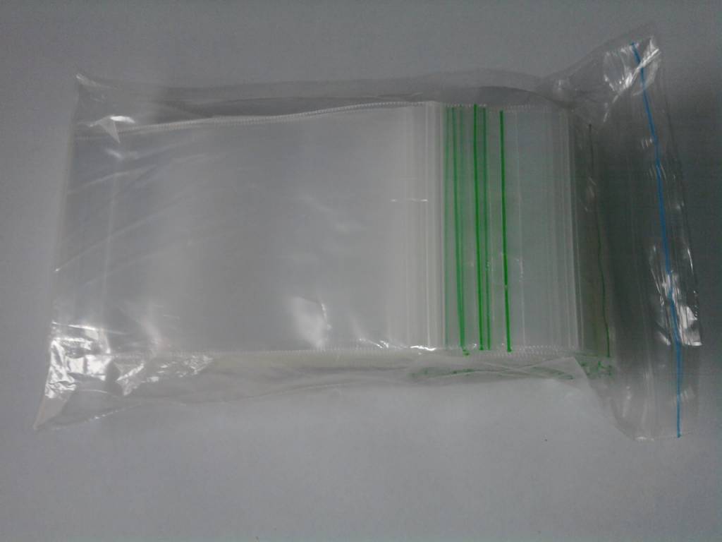 LDPE Gripzakjes70 mm x 100 mm 90 mu transparant 1000 st/ds