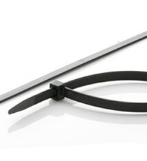 WKK Zwarte kabelbinders 370 mm lang x 4.8 mm Polyamide 6.6 1000 stuks per verpakking