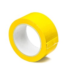 Plakband PVC solvent 66 mtr x 50 mm geel, 36 rol/per doos