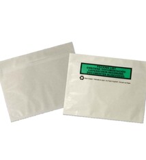 Paklijst enveloppen van papier type C5 geschikt voor een A5 (1/2 A4), Binnenmaat in mm 228 x 165 Bedrukt Packinglist (groen, zwarte print) 1 doos a 1000 stuks