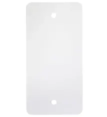 PVC label 108x54mm, wit, 2 x ponsgat, 1000 stuks per doos