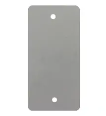 PVC label 108x54mm, grijs, 2 x ponsgat, 1000 stuks per doos