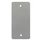 PVC label 108x54mm, grijs, 2 x ponsgat, 1000 stuks per doos
