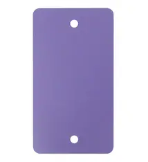 PVC label 108x54mm, paars, 2 x ponsgat, 1000 stuks per doos