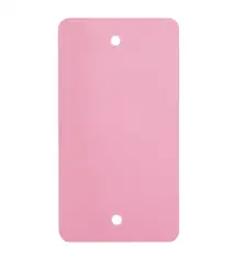 PVC label 108x54mm, roze, 2 x ponsgat, 1000 stuks per doos