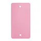 PVC label 108x54mm, roze, 2 x ponsgat, 1000 stuks per doos