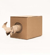 Ri-Box XXL papier, Maat van de doos 415x290x290 mm, 1 lagen, 70 g/m2, 400 mm x 420 m, gerecycleerd, grijs, Stuk, pak van 1 stuks, FSC mix credit  48 doos per pallet