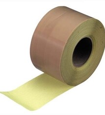 Teflontape PTFE gecoat glasweefsel klevend type 013S 30m x 200mm x 0.13mm.