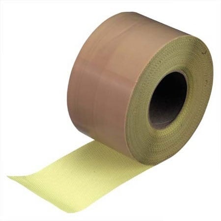 Teflontape PTFE gecoat glasweefsel klevend type 013S 30m x 200mm x 0.13mm.