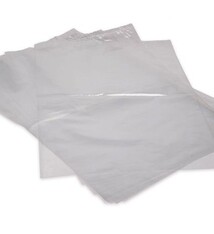 LDPE plastic zakken vlak 40 cm x 50 cm transparant 90mu, 500st/ds
