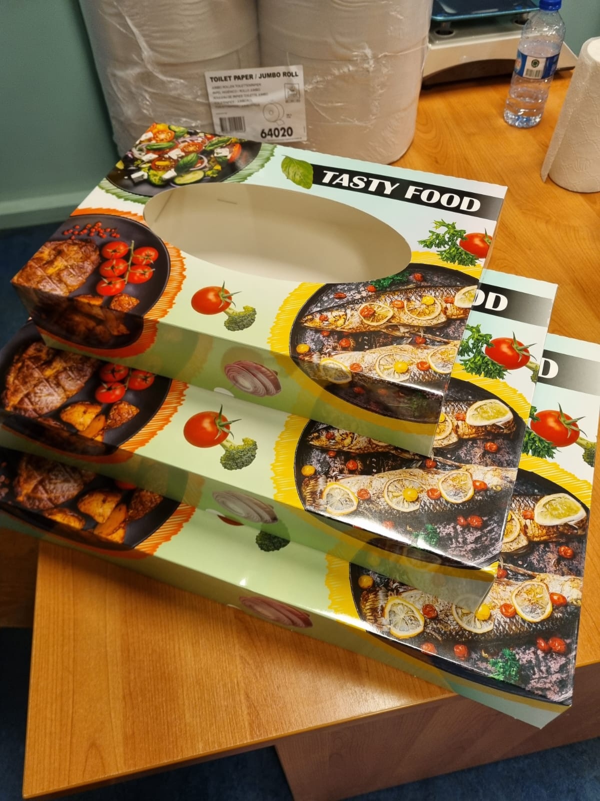 Catering doos 35 x 25 x 8 cm 100 st/pak