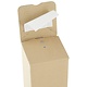 Vierkante verzendkoker 105 x 105 x 700 mm bruin met automatische bodem + plakstrip, 10 stuks per pak
