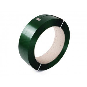 PET Omsnoeringsband B 15.5 / 0.80 mm x L 1500 mtr x K406 groen, treksterkte 480 kg
