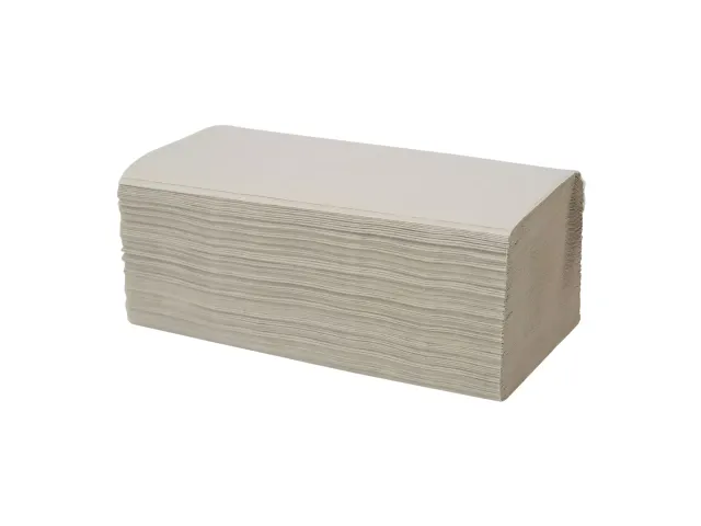 Euro Products Handdoek 1-lgs naturel rec Z-vouw Doos 20 x 250 vel 25 x 23cm