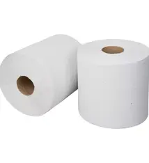 Euro Products Euro 118325 Midi rollen poetspapier 1-laags RN 19cm x 300 meter recycled naturel, pak 6 rollen