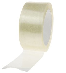 PP acryl tape Noise 66 mtr x 48 mm transparant 25mu verpakking 1 doos a 36 rol