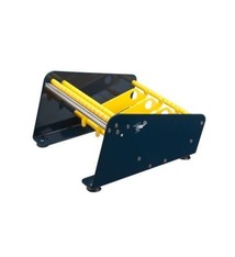 Etiketten dispenser blauw 215.9 mm 4-vaks