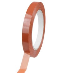 Strapping tape 12 mm x 66 mtr oranje, 144 rol/ds