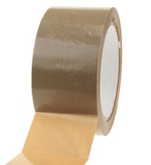 Plakband PVC solvent 66 mtr x 48 mm bruin, 36 rol/per doos
