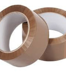 Plakband PP Solvent noise 28 mu 66 mtr x 48 mm bruin, 36 rol/per doos