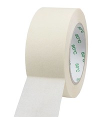 Masking tape Pro 80Â°C 50 mm x 50 mtr, 18 rol/per doos