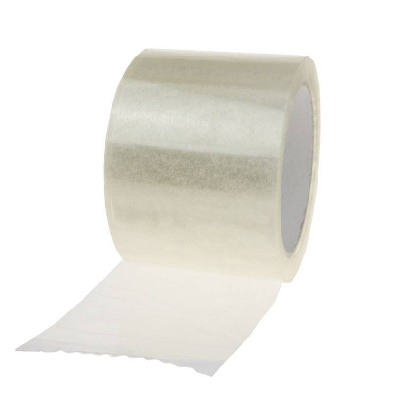 Plakband PP acryl Low Noise 66 mtr x 72 mm transparant, 35 micron, 24 rol/ds