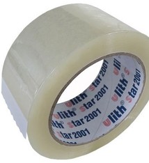 Plakband PP Acryl Low Noise 66 mtr x 50 mm transparant, 35 micron, verpakking 1 doos a 36 rol