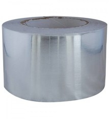 Aluminium tape zilver 75mm x 50 mtr. 16 rol/ per doos