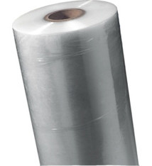 Machinefolie standaard 50 mm x 1.700 mtr, TRANSPARANT 150% rek 20 micron prijs per kilo