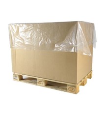 LDPE topvellen / afdekvellen 1500 mm x 1800 mm 50mu Transparant, 200 st/rol