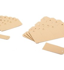 Buldog Kartonnen Labels nr. 05 - 55 x 110 mm bruin 1000 st/ds