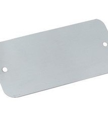 Metalen Labels 55 x 100 mm wit gelakt 2 ponsgaten 1000 st/ds