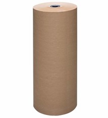 Bruin natronkraft pakpapier 100 cm breed x 285 meter per rol 70gr/m2