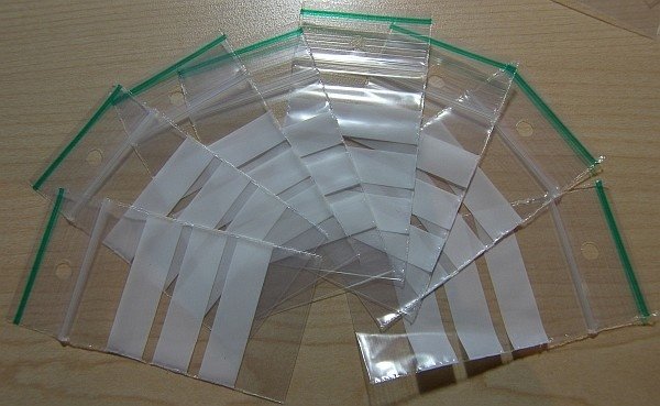 LDPE Gripzakjes 80 mm x 120 mm met schrijfstroken transparant 1000 st/ds