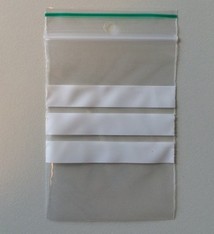 LDPE Gripzakjes 80 mm x 120 mm met schrijfstroken transparant 1000 st/ds