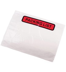 Paklijst enveloppen budget line PP type C5 geschikt voor een A5 (1/2 A4), Binnenmaat in mm 225 x 165 Bedrukking Packing list 1 doos a 1000 stuks