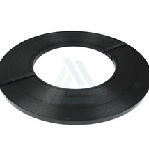 Staalband Zwart gelakt B 16 mm x D 0.50 mm Enkele wikkeling schijf, 17 kg/rol