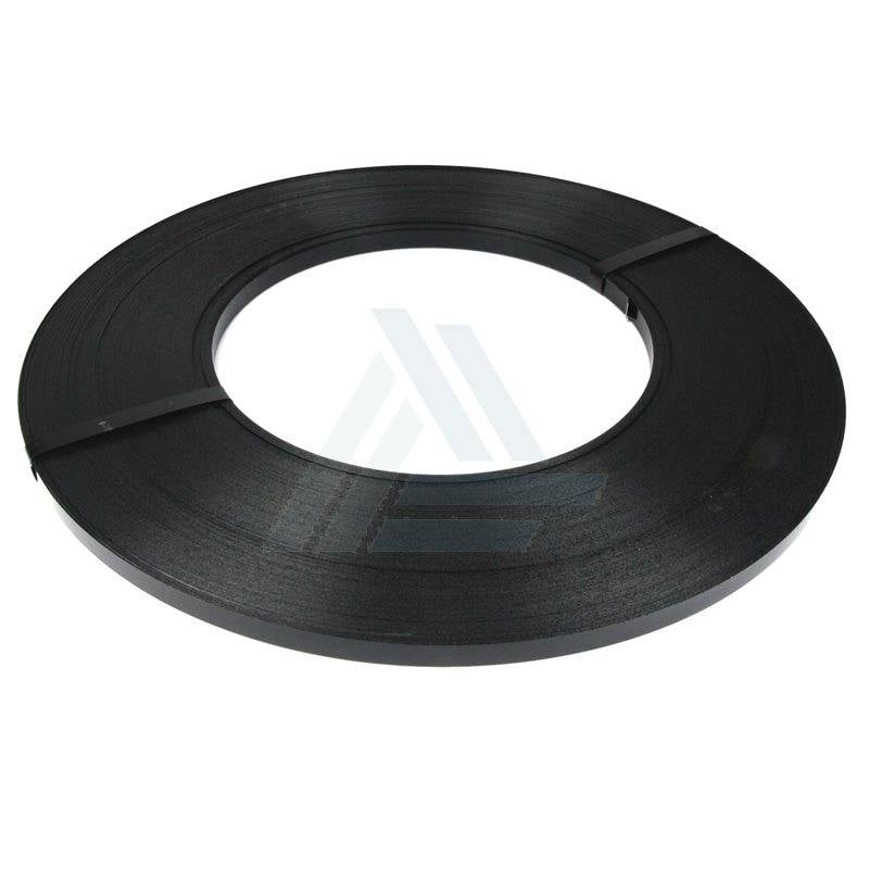 Staalband Zwart gelakt B 16 mm x D 0.50 mm Enkele wikkeling schijf, 17 kg/rol