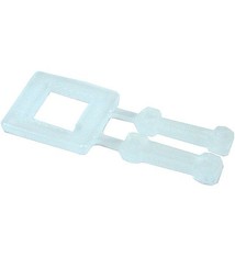 Gespen Kunststof 13 mm Transparant (1000 per doos prijs per doos)