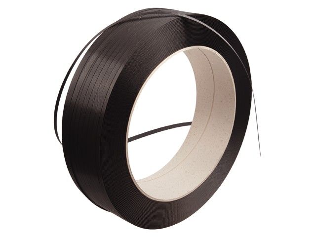 PP Omsnoeringsband B 12 / 063 mm x L 3000 mtr Kern 406 mm zwart strappingband