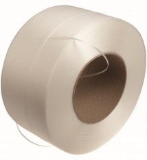 PP Omsnoeringsband B 5 / 047 mm x L 7000 mtr Kern 200 mm wit strappingband, 2 rol/ds