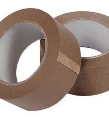 Papiertape 50 mm x 50 mtr Bruin - 24 rol/ per doos