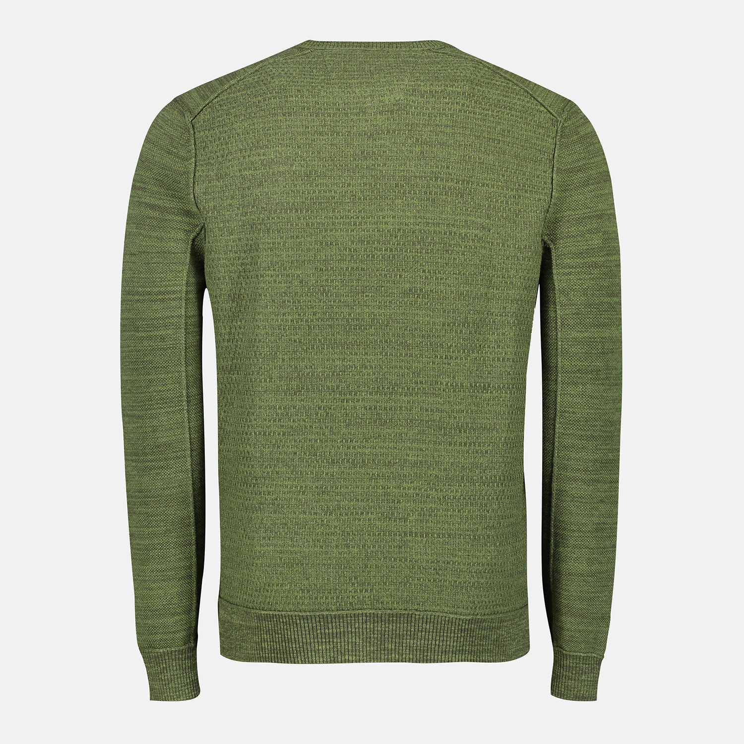 Lerros V-Neck Sweater with Structure - Green