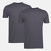 T-shirt Pakket (Ronde Hals) - Rock Grey